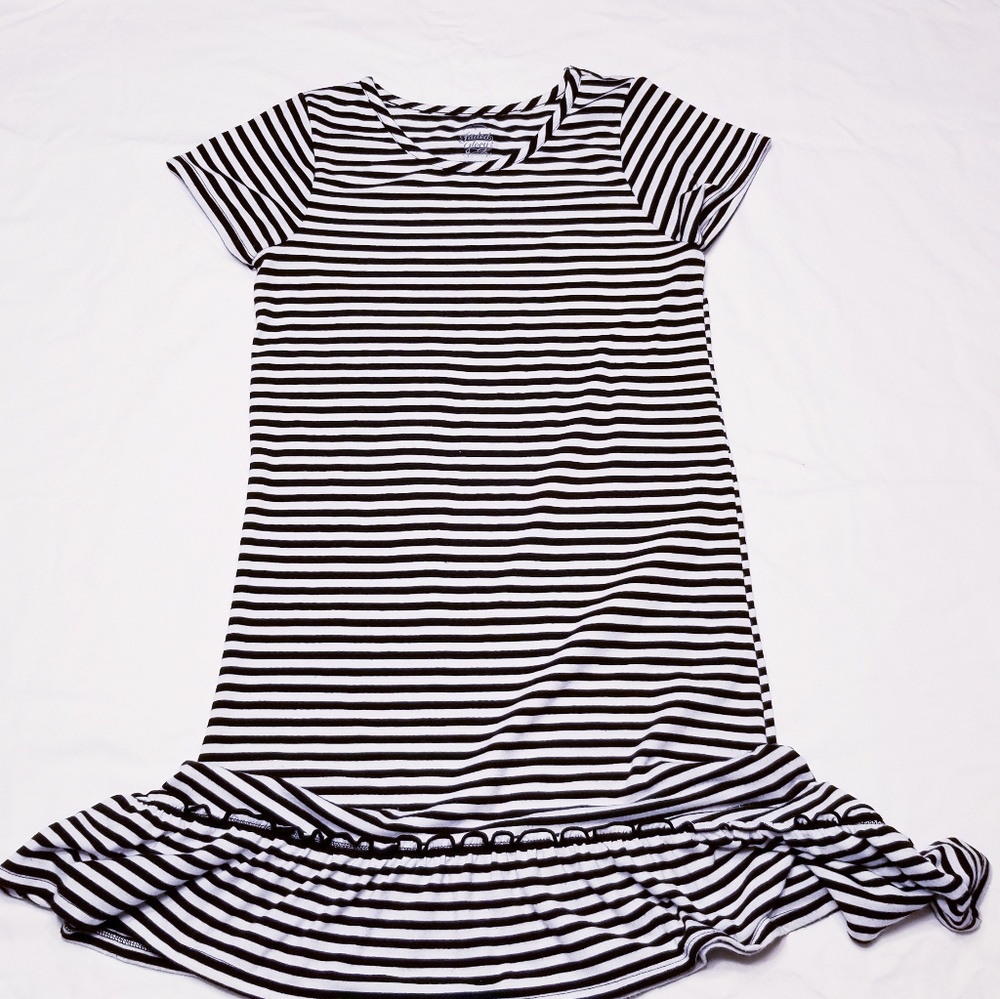 Girls Black & White Dress